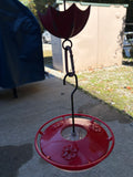 Hummingbird Feeder w/Small Bird Watering Umbrella Hanger