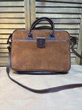 Don Sergio Leather & Suede Briefcase Bag