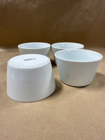 Set Of 4 White Crate And Barrel Snack Bowls // 5 Sets Available // PRICED INDIVIDUALLY
