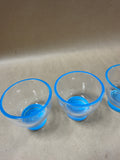 Blue Crate And Barrel Candle Votives - Set Of 4