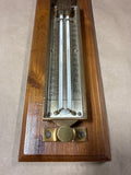 Brass And Wood Thermometer