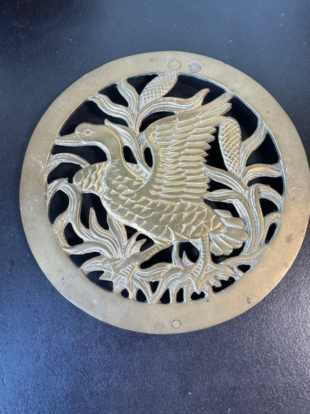 Brass Vintage Duck Trivet