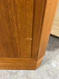 Arne Wahl Iverson Danish Teak Veneer Mid Century Modern Two Piece Corner Cabinet