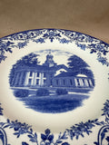 Wedgewood Blue And White Wheaton College Mary Lyon Hall Plate (A)