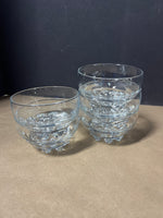 Small Clear Glass Bowls, set of 5