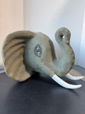 Paper Mache Painted Elephant Head