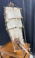 (A) XL Intricate Wooden Model Ship