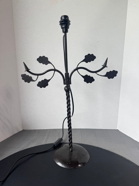 Wrought Iron Vintage Tree Branch Lamp (WORKS)