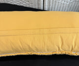Sunkissed Yellow Hook Style Throw Pillow