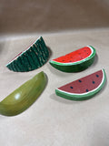 Wooden Watermelon Slice Lot - 4 Pieces