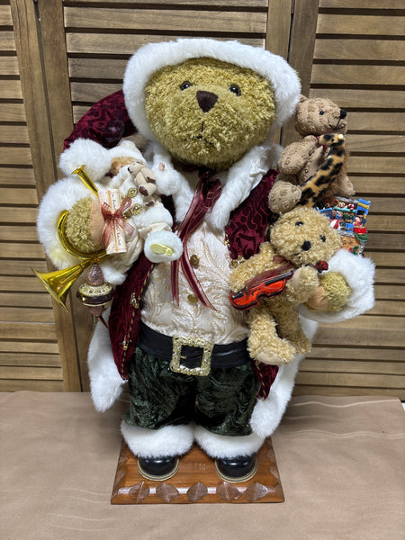 29” Holiday Bear by Grandeur Noel