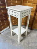 Cream Tone Square Plant Stand/Table