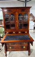 Antique Two Piece Butler's Desk/Drop Front Secretary***HEAVY ITEM***