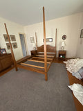 Queen 4 Poster Bed with Rails and Slats