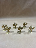 Set Of 6 Mini Brass Kneeling Angel Candle Holders // 2 Available // **** PRICED INDIVIDUALLY ****