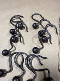2 Sets Of Shower Curtain Hooks — 12 Pieces Each