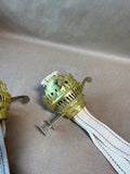 Brass Oil Lamp Burner Replacements - Pair