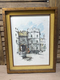 Windsor Castle Print by Jan Korthals; Signed (AS IS)