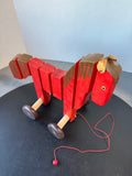 Breitschwerdt Holzspielzeug German Vintage Wooden Pull String Horse