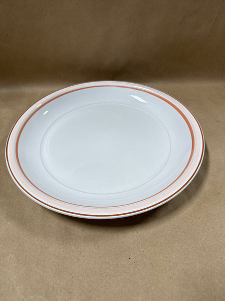 Diane Von Furstenberg Peach Colored Stripe Pasta Serving Bowl