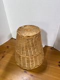 Hand Woven Wicker Waste Basket