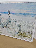 Bicycle at the Beach on Canvas