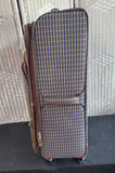 (D) London Fog Kensington Plaid Collection Large Expandable Soft Spinner Luggage