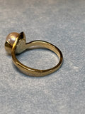 10K & Pearl Ring (2.78g) - Size 6.  See description
