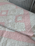Pink Patchwork & Floral Reversible Crib Quilt