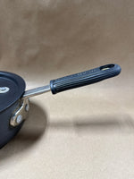 (B) 1QT Calphalon Commercial Sauce Pan With Lid And Silcone Handle Cover