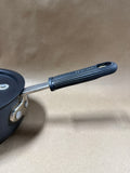 (B) 1QT Calphalon Commercial Sauce Pan With Lid And Silcone Handle Cover