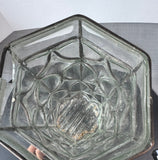 MCM Brutalist Caged Wrought Iron Art Glass Hand Blown Vintage Candle Holder AS IS (READ DESCRIPTION CAREFULLY)