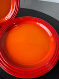 4-Piece Le Creuset Flame Orange Dinner Plates