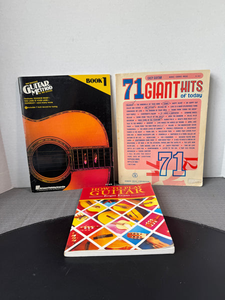 Trio of Vintage Guitar Playing Softcover Books