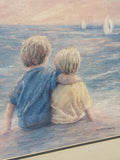 “Pals” Print by Betty Morris Hamilton; Signed