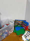 Tub Half Full Of Assorted Legos