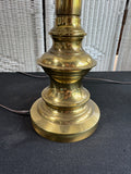 Heavyweight Vintage Brass Candlestick Lamp (WORKS)