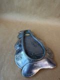 Silver Snowman Candy Dish