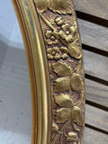 Vintage Oval Gold Mirror - AS IS