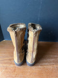 Brown Suede Fur Lined Boots, Ladies Size 7.5 (B)