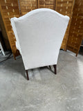B- Sherrill Off White Wing Back Chair