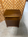 Petite End Table/Nightstand With Pullout Tray