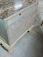 Thomasville French Provincial Marble Top Three Drawer end Table/Night Stand***HEAVY ITEM***
