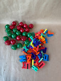 Wooden Apples And Magnetic Letters