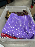 Bin of Assorted Fabric
