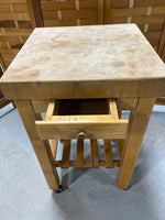 Butcher Block Island on Casters