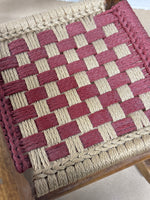 Wooden Doll Rocker with Woven Seat