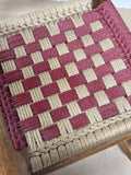 Wooden Doll Rocker with Woven Seat