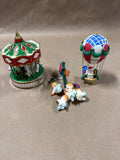 (A) Lot Of 3 Noma Ornaments With Boxes READ DESCRIPTION