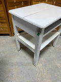 White Painted Vintage School Desk